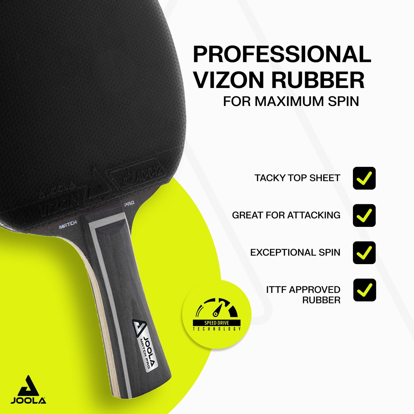 JOOLA Duo Pro Ping Pong Paddles Set of 2 - Professional Table Tennis Paddles, Three Advanced 3 Star Tournament Ping Pong Balls and Carrying Case - Advanced Table Tennis Rackets