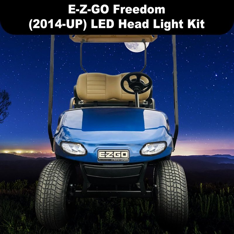 Orle Oko LED Head Light Kit For EZGO Freedom TXT /t48 2014-UP Gas or Electric Golf Cart Models Front Replace 12V headlights Light Kit Assembly For EZGO Freedom