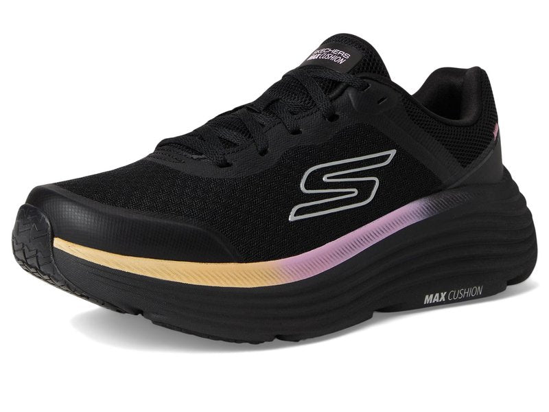 Skechers Women's Max Cushioning Endeavour Canova Sneaker, Black/Pink, 8.5 Wide