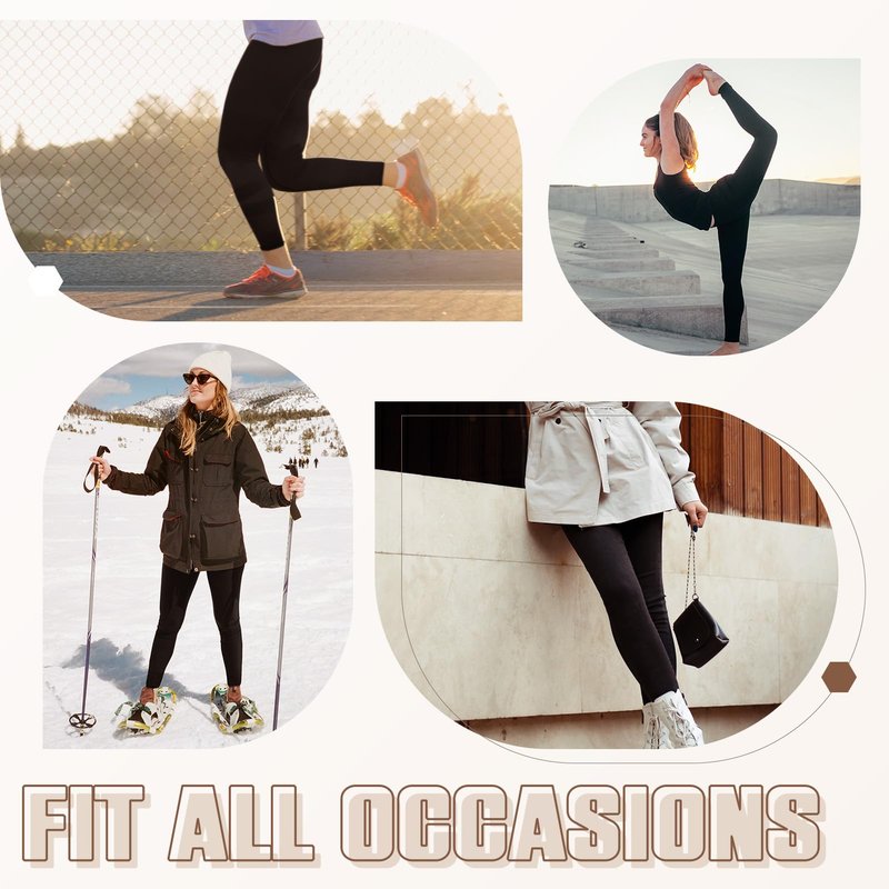 Leafigure 3 Pack Black Leggings for Women High Waisted Buttery Soft Yoga Pants for Workout Running Gym Athletic LXL