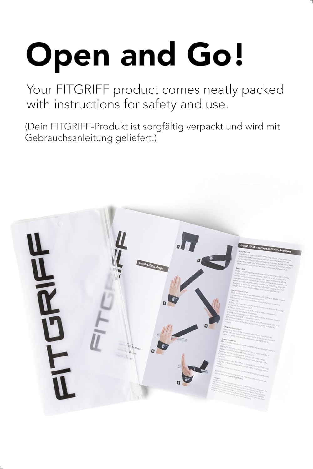 Fitgriff® Weightlifting Wrist Straps - Premium Cotton & Padded Support for Gym, Deadlift, Workout | Unisex Size
