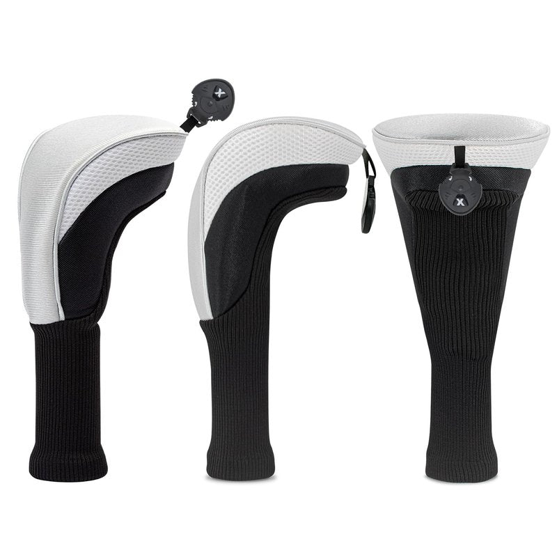 Wood Headcover Golf Club Covers -Driver Headcovers Nylon Head Covers, Designed to Fit All Woods - Golf Accessories,Suitable for Both Men and Women