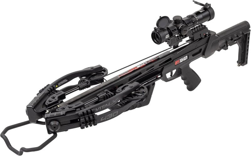 Killer Instinct Vital X 430 Elite Crossbow Kit - Speed Ring Scope & Anti-Dry Fire Safety Features