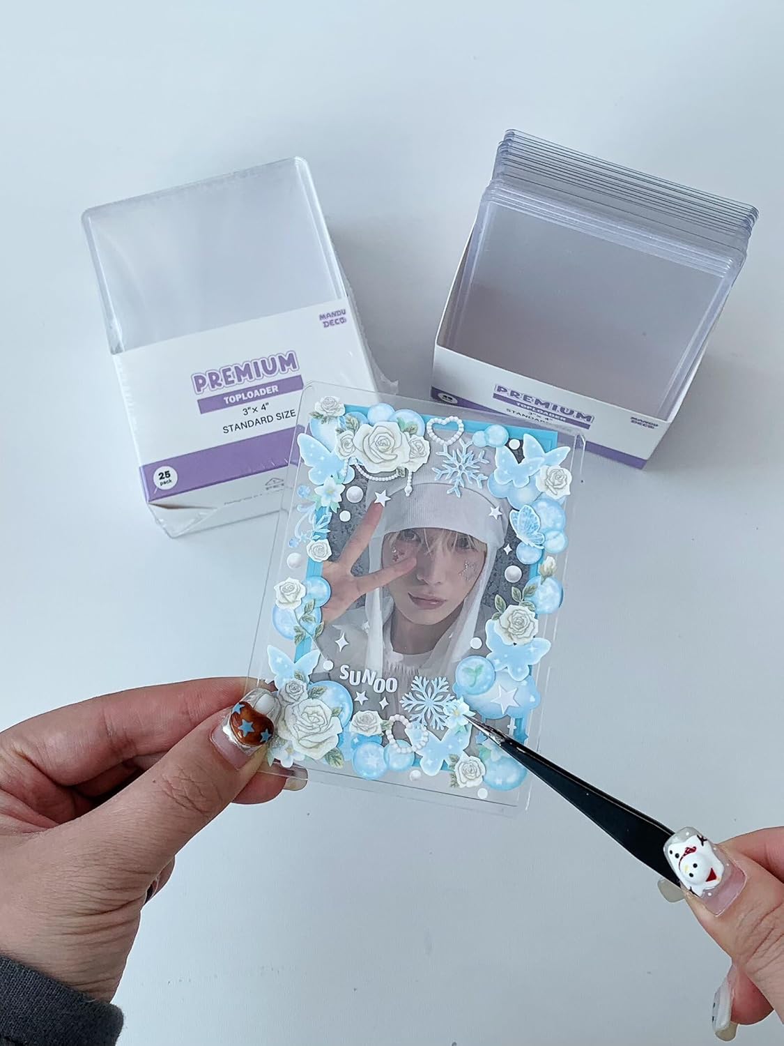 Mandu Deco Toploaders for Kpop Album Photocards - PVC Free, 3" x 4" | Pack of 25
