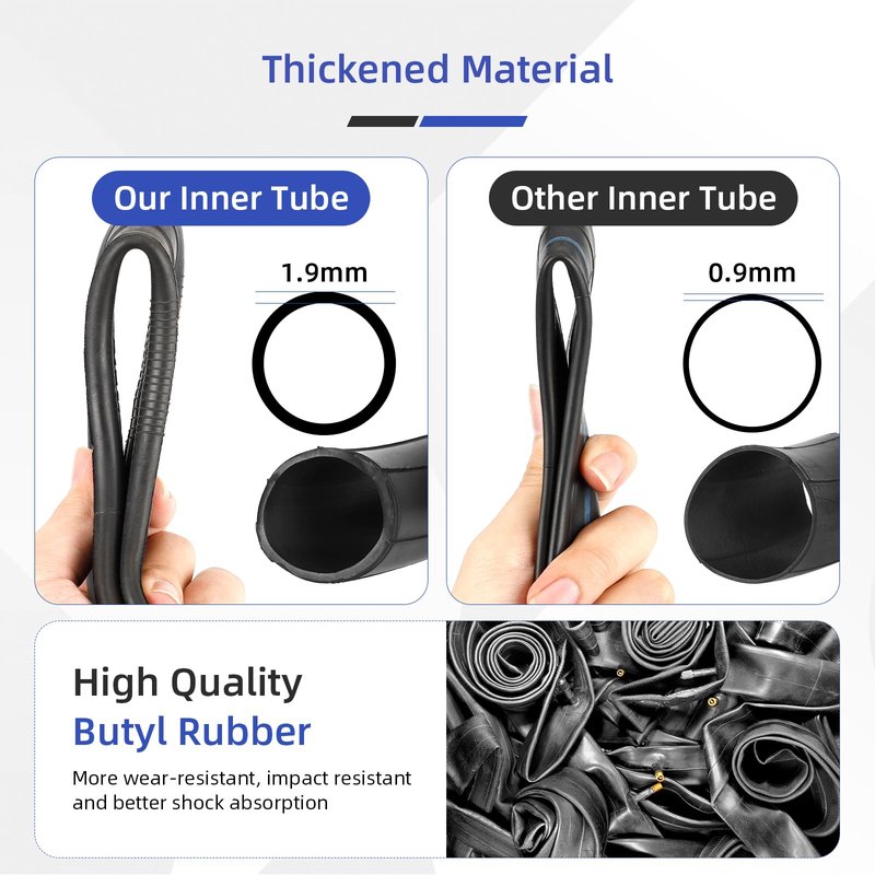 ulip 250x64 Inner Tubes with straight valve for Xiaomi 4 Ultra Navee S65 Electric Scooter Front and Rear Wheel 250 * 64 Scooter Accessories 2PCS