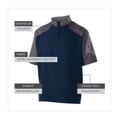 Holloway Sportswear Raider Short Sleeve Pullover XL Carbon Print/Navy