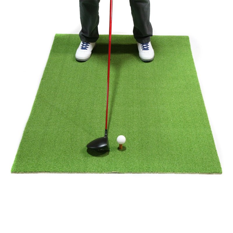 Orlimar Golf Practice Mat, Indoor or Outdoor, 3' x 5' Artificial Turf Hitting Mat with Rubber Tee