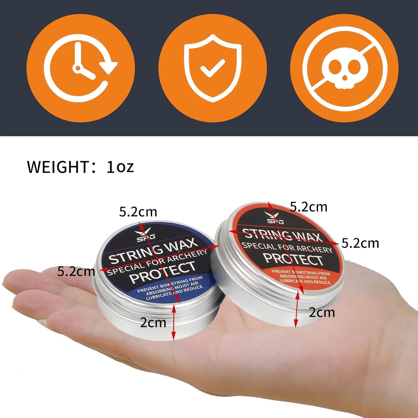 Archery Bow String Wax - Premium Compound Bowstring Lube for Friction Reduction & Fraying Prevention | Ideal for Recurve & Crossbow