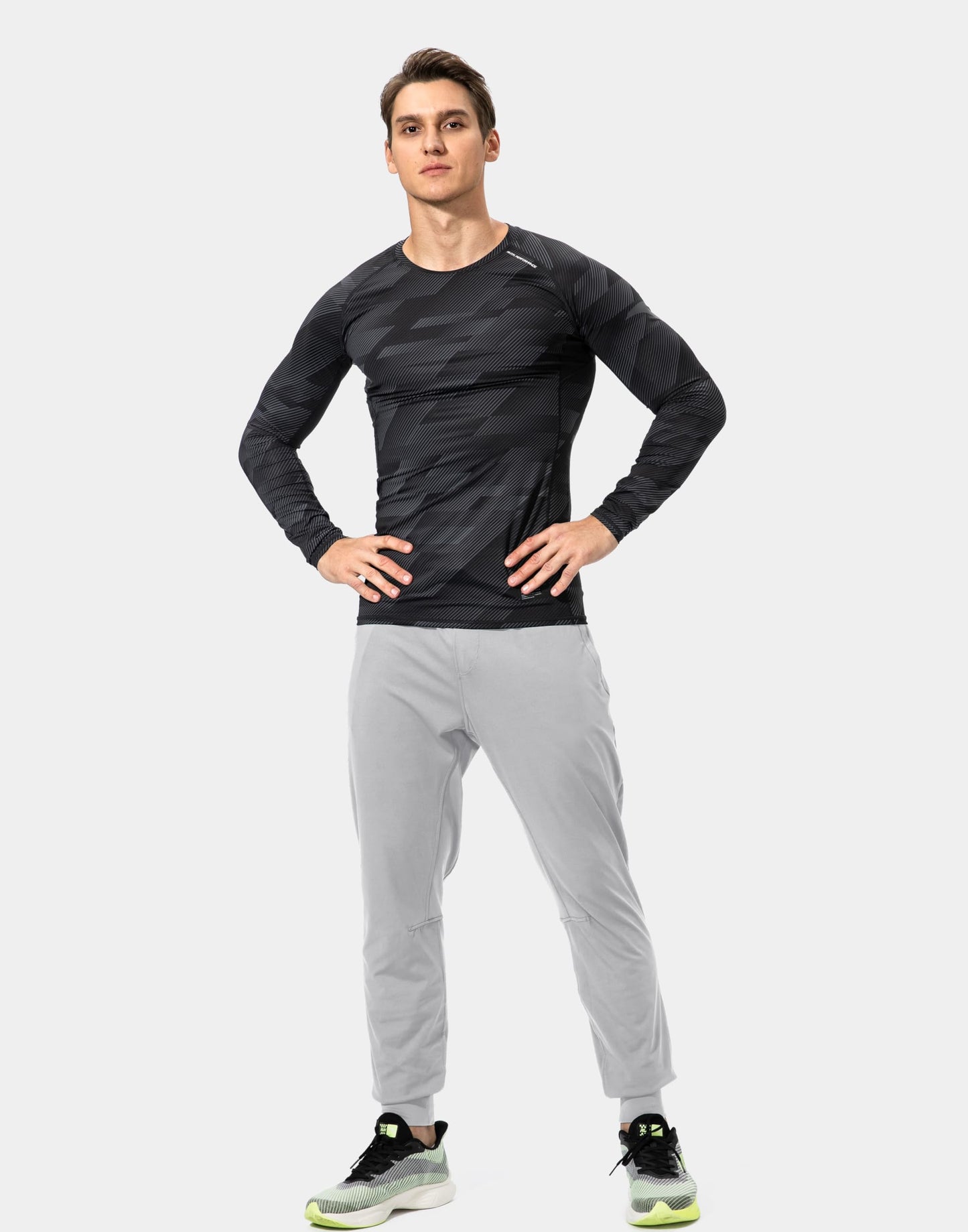G Gradual Men's Sweatpants with Zipper Pockets Athletic Pants Traning Track Pants Joggers for Men Soccer, Running, Workout(Silver Drop,XL)