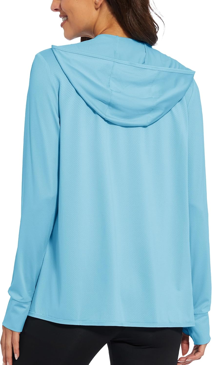Lightweight Women's Full Zip Hoodie - UPF 50+ Sun Protection for Workouts