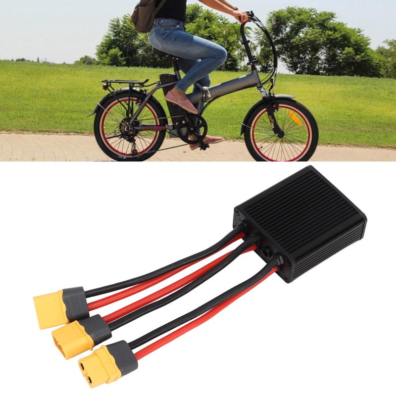 Dual Battery Adapter for E-Bike Dual Battery Parallel Module Converter 20V 72V Battery Discharge System Dual Battery Pack Balancer Dual Battery Connector Convertidores