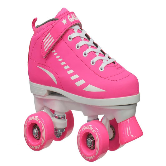 Epic Skates Galaxy Elite Kids Quad Speed Skates, Pink, Youth 1