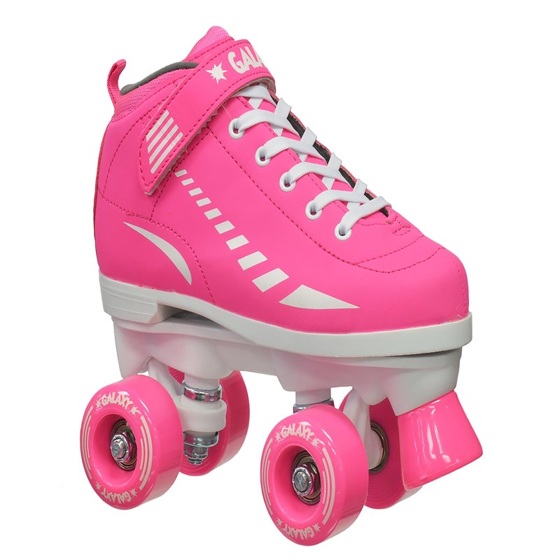Epic Skates Galaxy Elite Kids Quad Speed Skates, Pink, Youth 1