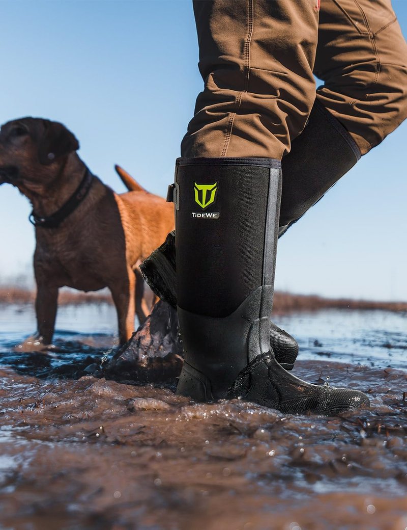 TIDEWE Men's Work Boots - Durable Waterproof Design | Sizes 7-13, Black