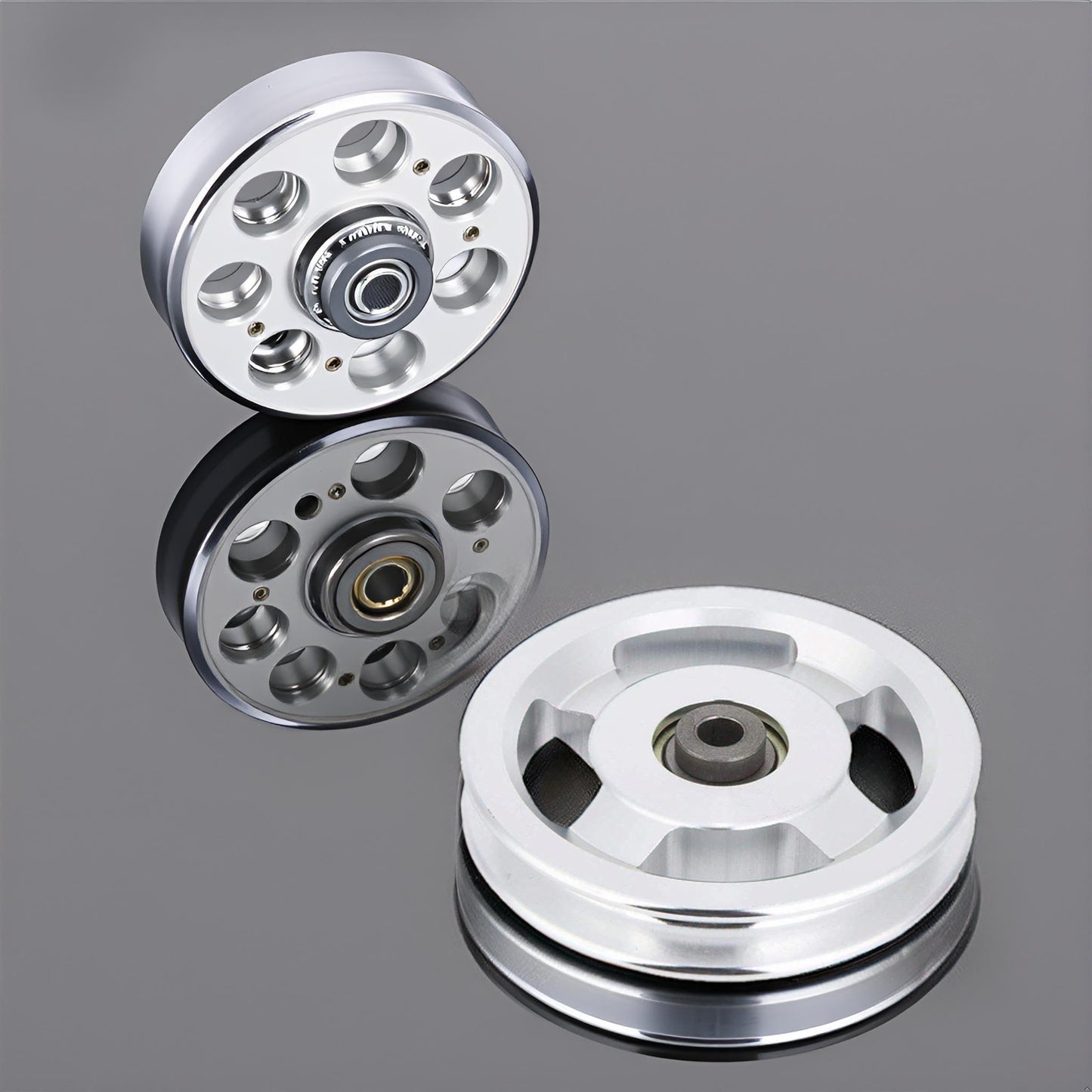 Alomejor Bearing Pulley Wheel,Universal Aluminium Alloy Fitness Equipment Two Sizes 90mm 115mm for Gym Home Workouts Strength Training Athletes