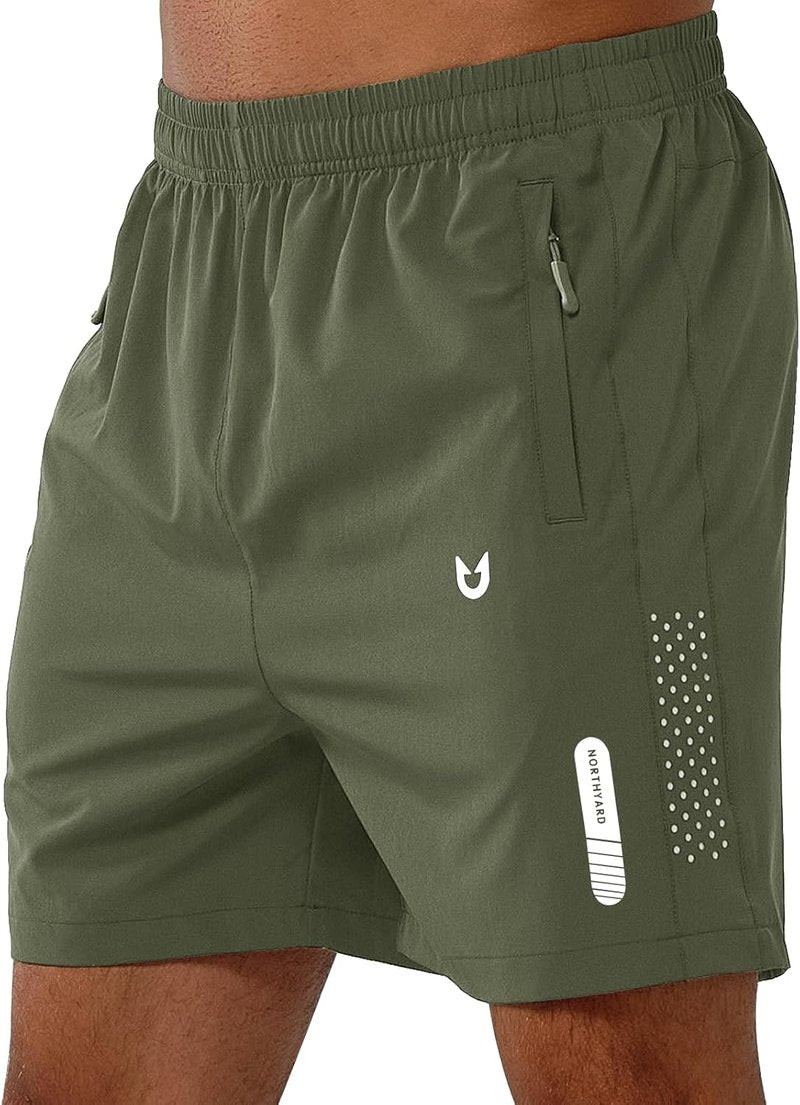 Men's Athletic Running Shorts - Quick Dry Lightweight Gym Workout | 5"/7"/9" Sizes for Basketball & Tennis