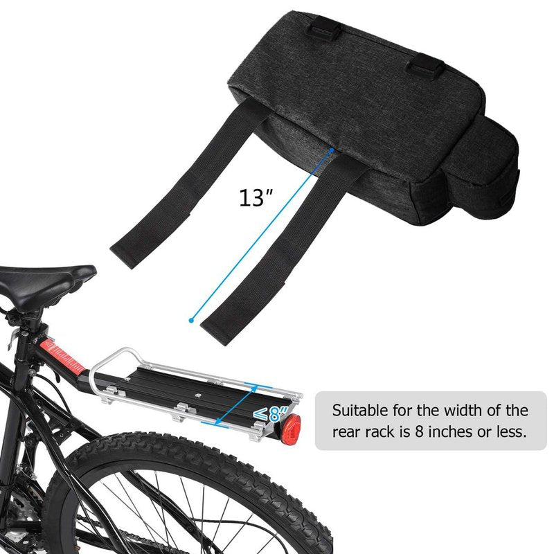 RAYMACE Bike Rear Rack Bag, Bike Trunk Cooler Bag, Bicycle Pannier for Warm or Cold Items