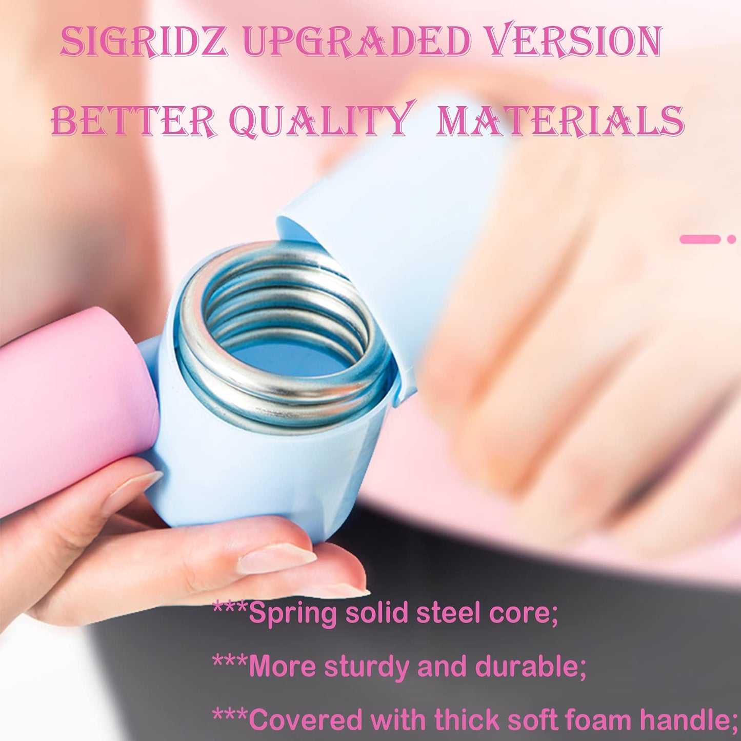 SigridZ Thigh Master,Home Fitness Equipment,Workout Equipment of Arms,Inner Thigh Toners Master,Trimmer Thin Body,Leg Exercise Equipment,Arm Trimmers,Best for Weight Loss(Pink)