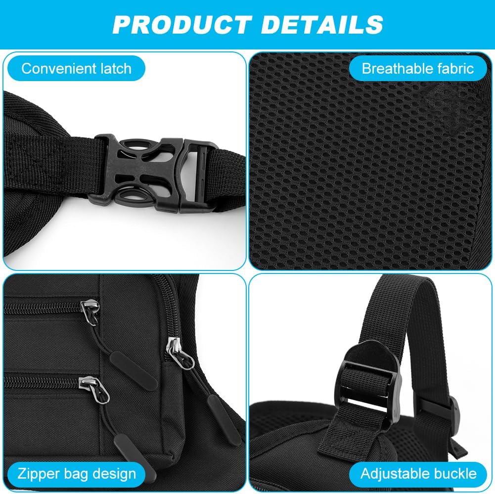 Sports Chest Bag - Adjustable Running Vest for Men & Women | Ideal for Hiking, Cycling, Workouts & Rock Climbing