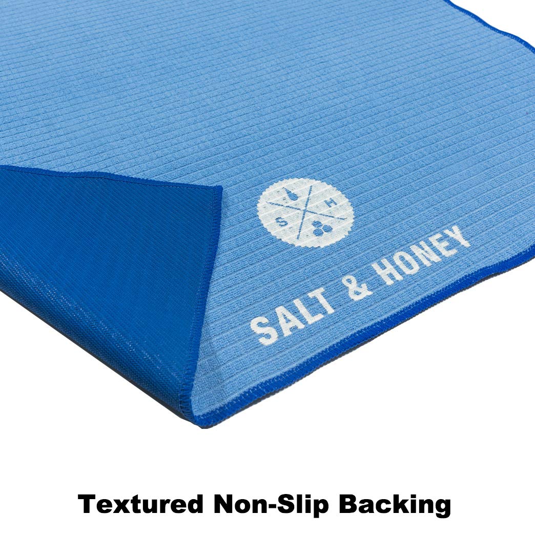 Salt & Honey Non-Slip Pilates Reformer Mat Towel (Gray)