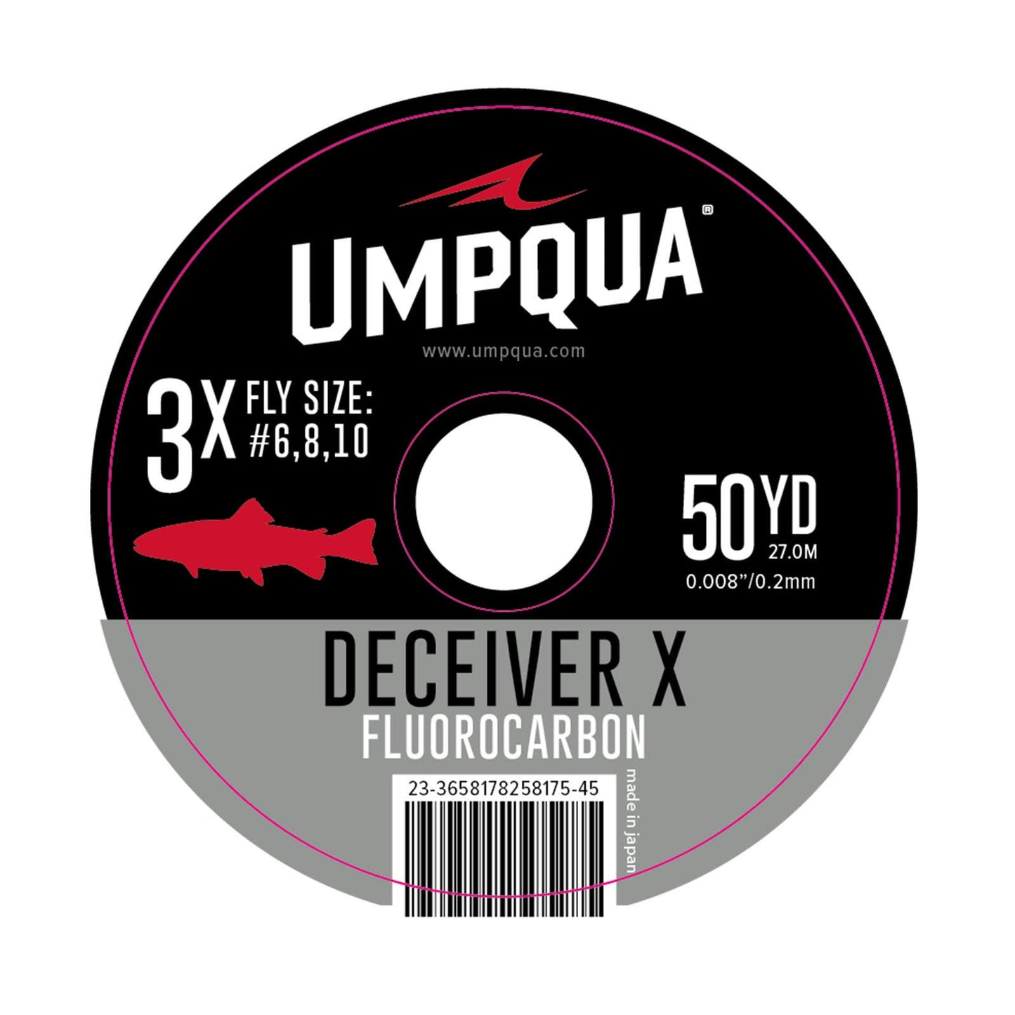 Umpqua Deceiver X Fluorocarbon Tippet 5X 50YDS