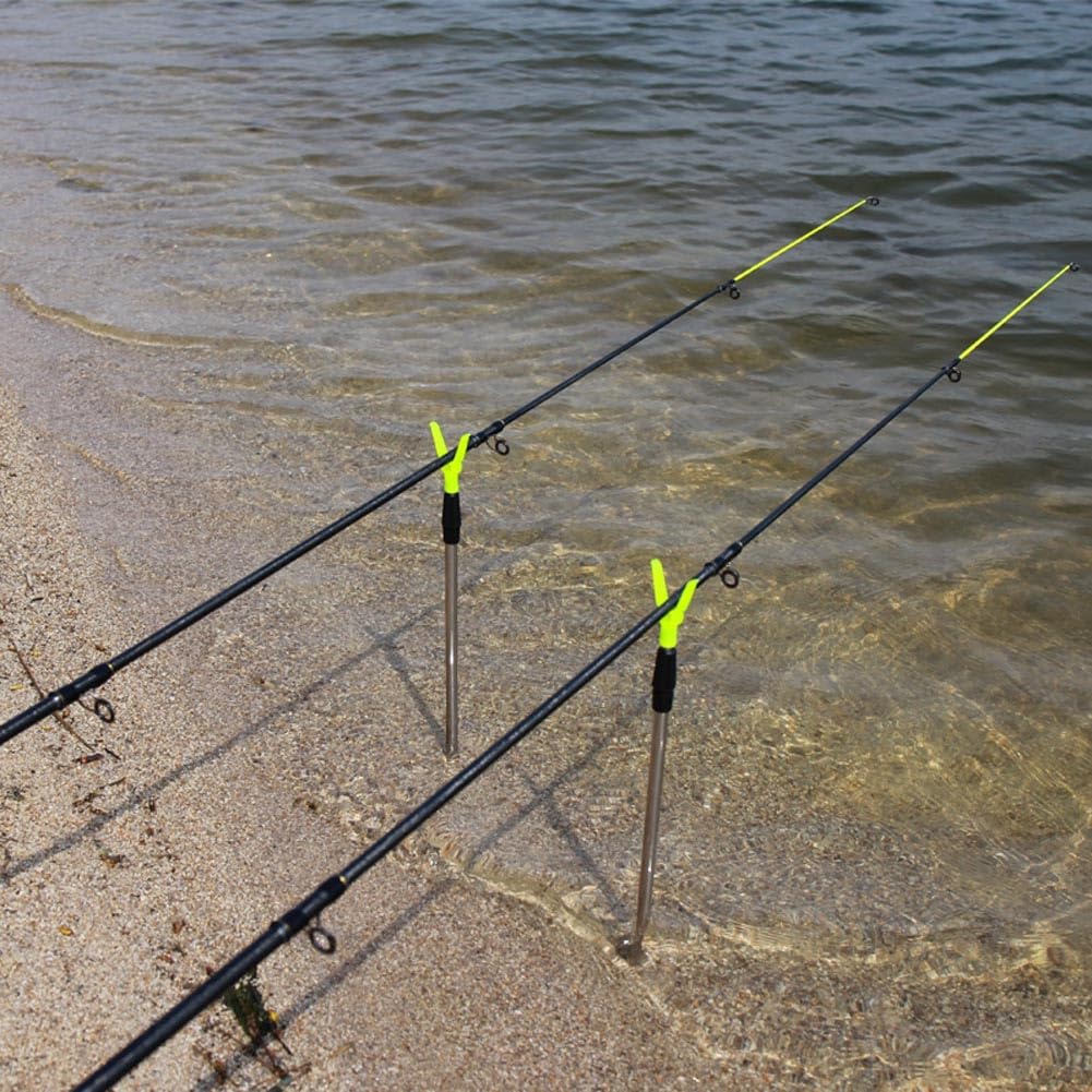 FASPLORE 4-Pack Telescopic Fishing Rod Holders for Ground (4pcs-20 inches)