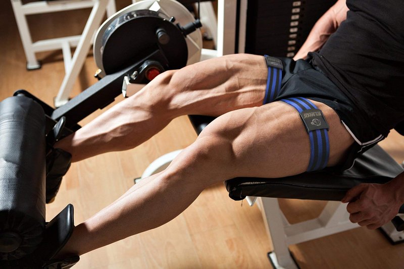 BFR Bands PRO 4-Pack Bundle Blood Flow Restriction Bands for Arms and Legs - Occlusion Training Bands Help You Gain Muscle Without Heavy Weight Lifting, Strong Elastic Strap + Quick-Release