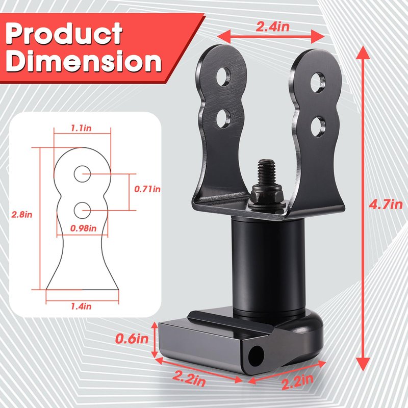 Zacro Peloton Bike Screen Swivel Mount, 360 Degree Monitor Adapter, Upgraded Height Adjustment & Rotate Screen, Accessories (Not Compatible with Peloton Bike+)