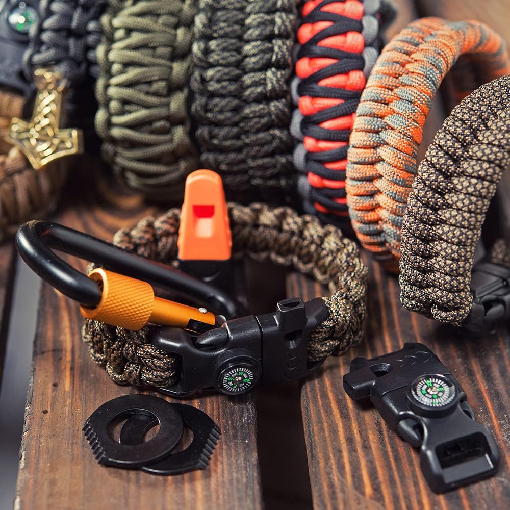 HERCULES 750lb Tactical Paracord - 4mm 11-Strand Utility Rope for Camping & Survival | Imperial Red, 50FT