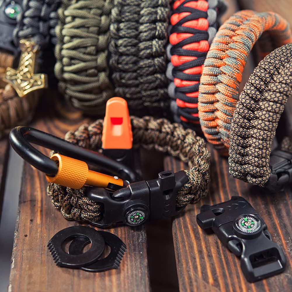 HERCULES 750lb Paracord 4mm 11 Strands Tactical Parachute Cord, 50' 100' 250' 1000' Utility Rope for Camping, Survival, Outdoor Gear (Olive Green, 50FT)