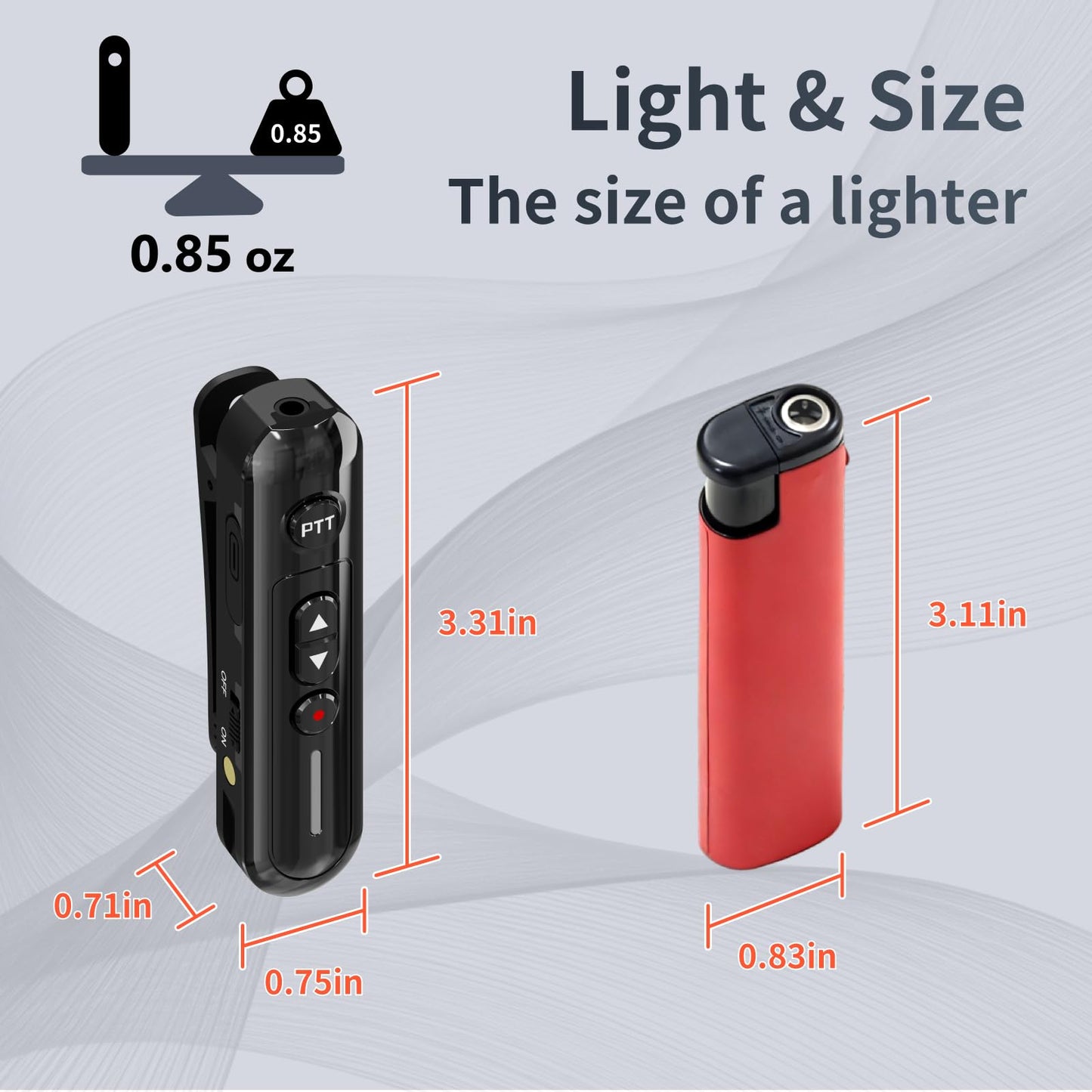 Super Mini Walkie Talkies Pro Two Way Radio with Earpieces, Rechargeable Portable Communication Set for Restaurants, Hotels, Supermarkets, Team Events, Baseball, 2 Pack