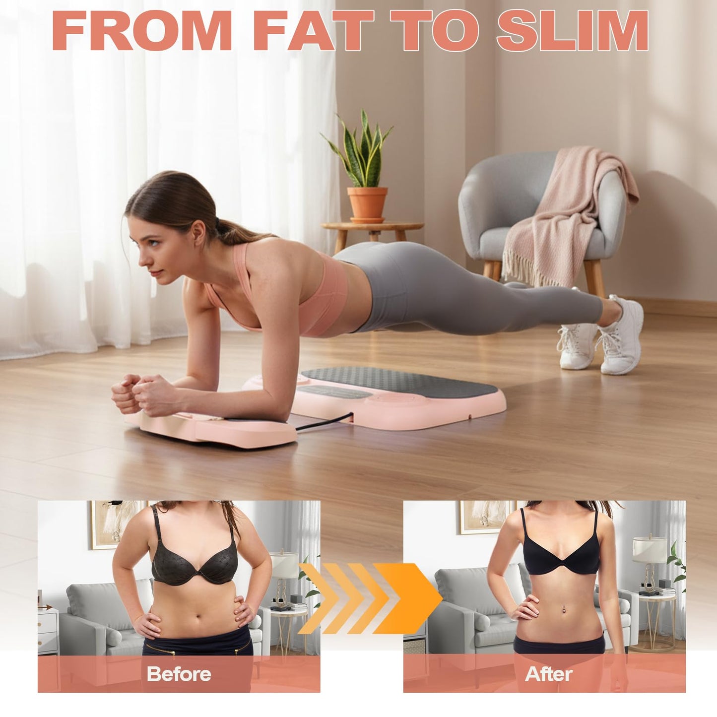 Pilates Board, 6-in-1 Pilates Reformer for Core & Full Body Workout, Portable Home Gym Equipment with Smart LED Digital Display, Pilates Trainer for Women, Beginners (Pink)