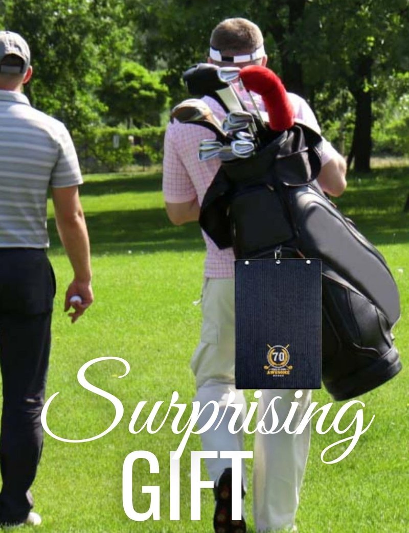 CybGene 70th Birthday Gifts Golf for Men Golfer, Funny Golf Towels for Golf Lovers, Husband, Perfect for Dad, Boss, Grandpa for Birthday