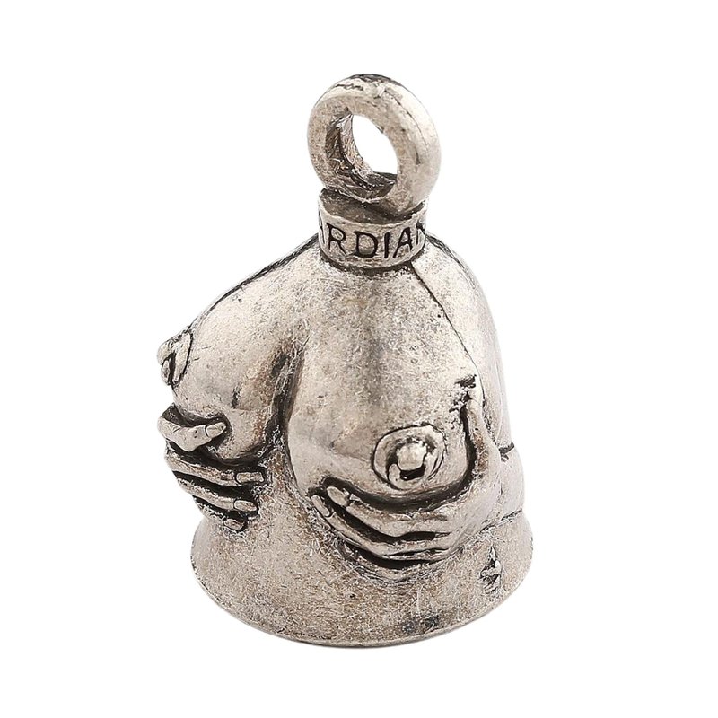 Guardian Bell "Handful Good Luck Bells w/Keyring & Black Velvet Gift Bag | Motorcycle Bell | Good Luck Gift to Friends/Family | Lead-Free Pewter Bike Bell | Made in The USA