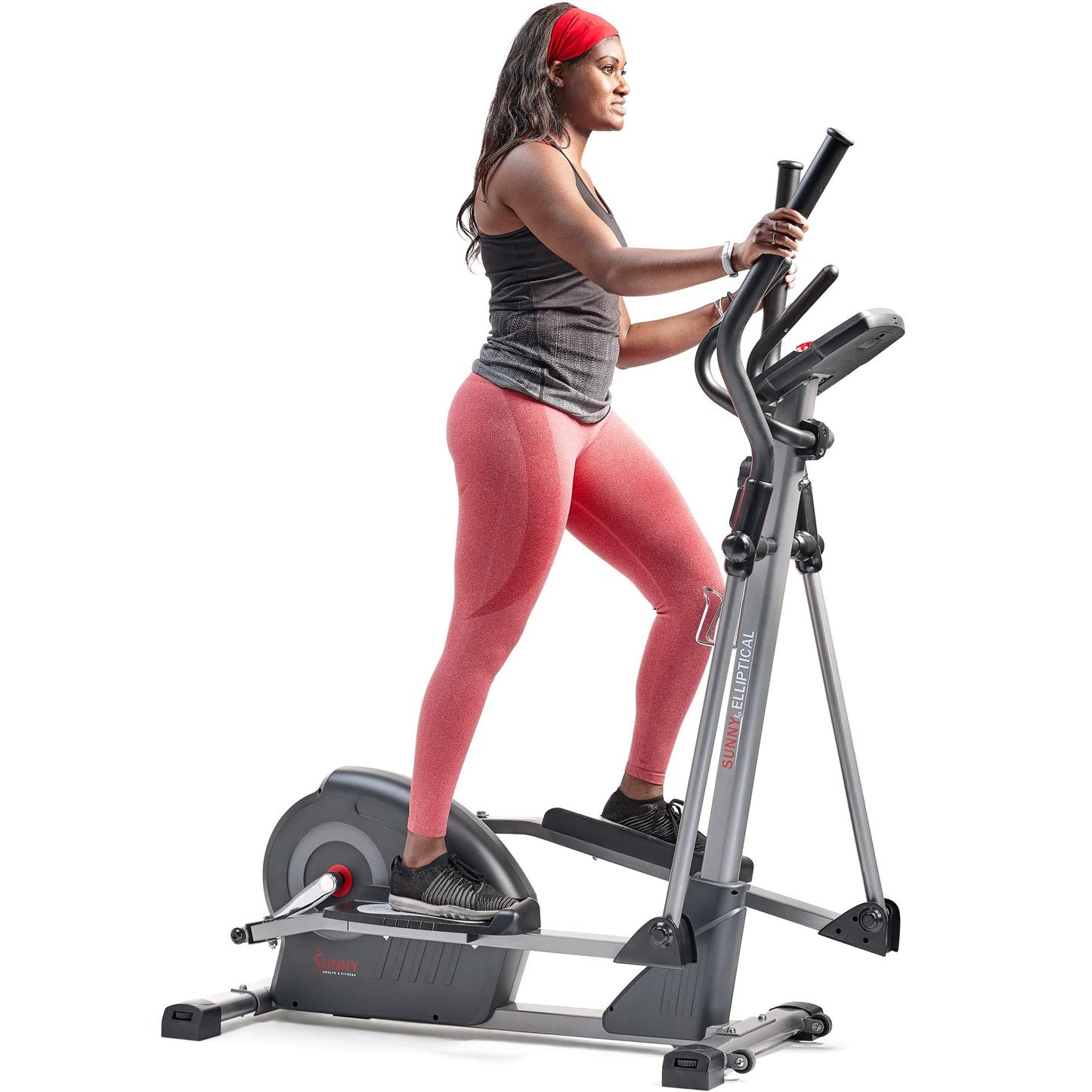 Sunny Health & Fitness Elite Interactive Series Exercise Elliptical with Exclusive SunnyFit App Enhanced Bluetooth Connectivity - SF-E320047