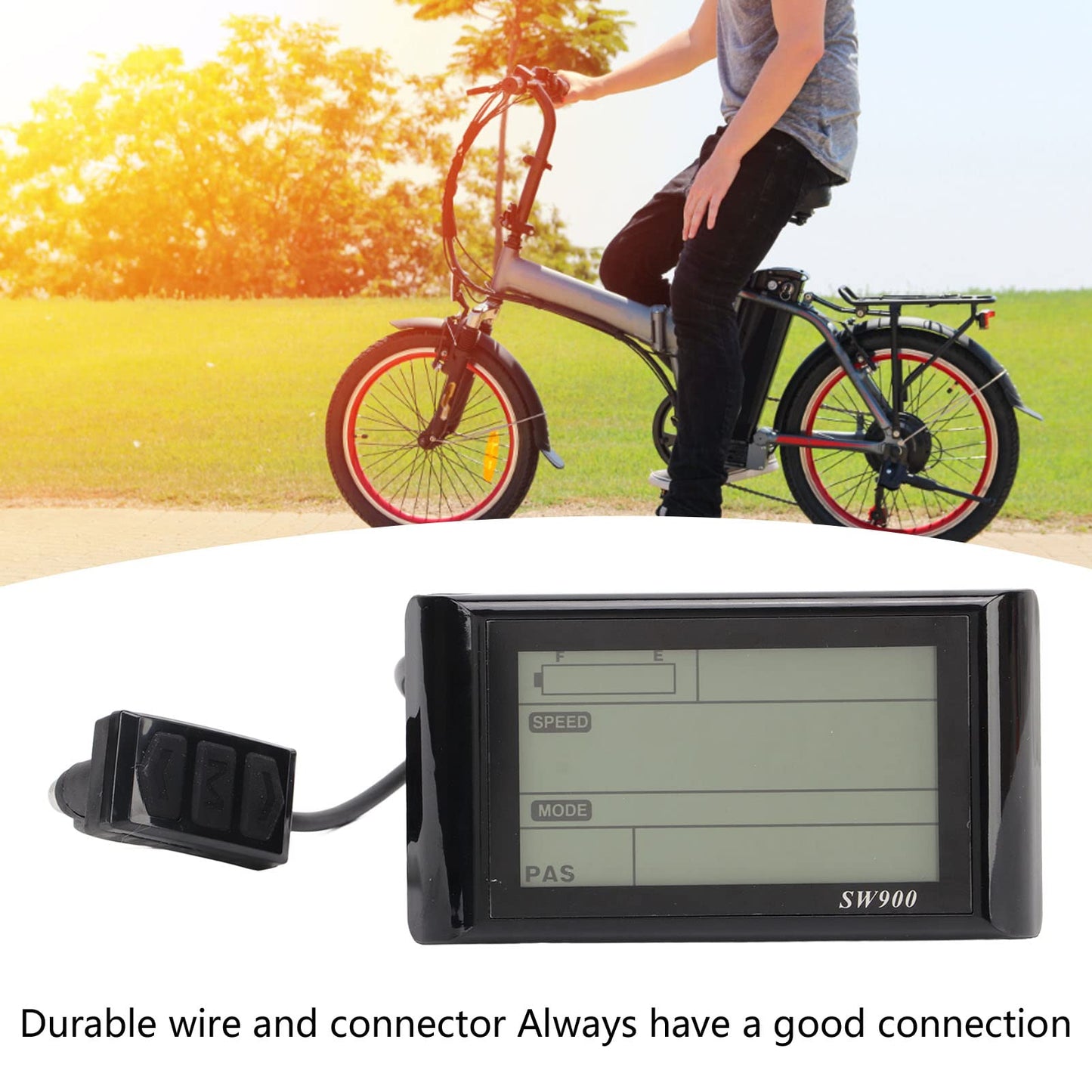 RiToEasysports Electric Panel, Electric SW900 Panel LCD Meter 5 Pin Electric Scooter Replacement Accessories, RiToEasysportsse4dcuokq1