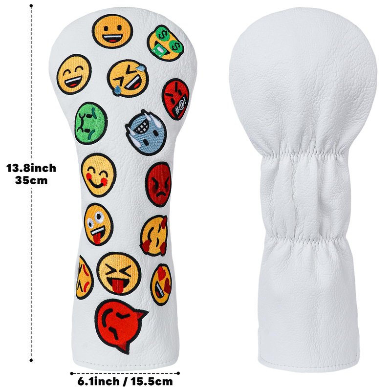 RVRAYS Funny Golf Club Covers, Driver Headcover Fariway Wood Hybrid Headcover Waterproof Fabric Printing (Bananas)