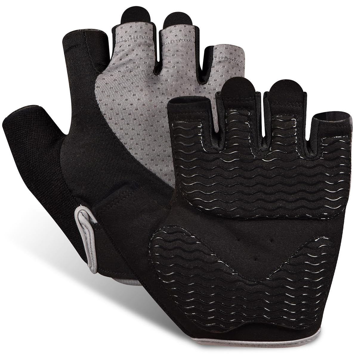 sunnex Workout Gloves for Women - Breathable Weight Lifting Gloves with Non-Slip Silicone Padding, Fingerless Gym Gloves for Cycling, Rowing, Pull Ups & Training (4 Sizes)