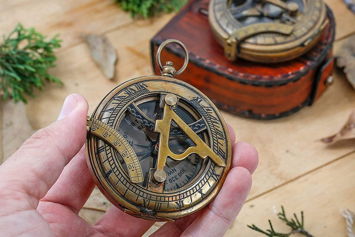 Huband Gifts Valentine's Day Gifts for Husband - Engraved Brass Compass, Romantic Keepsake for Him