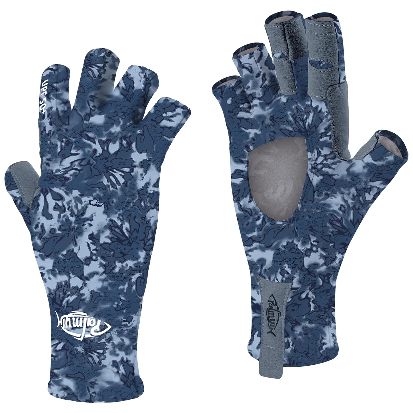 Palmyth UV Protection Fishing Fingerless Gloves UPF50+ Sun Gloves Men Women