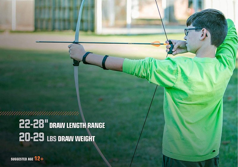 Bear Archery Titan Bow Set for Youth, Recommended Ages 12-16, Ambidextrous, Continuous Draw Weight Up to 29 lb., Continuous Draw Length Up to 28-inches