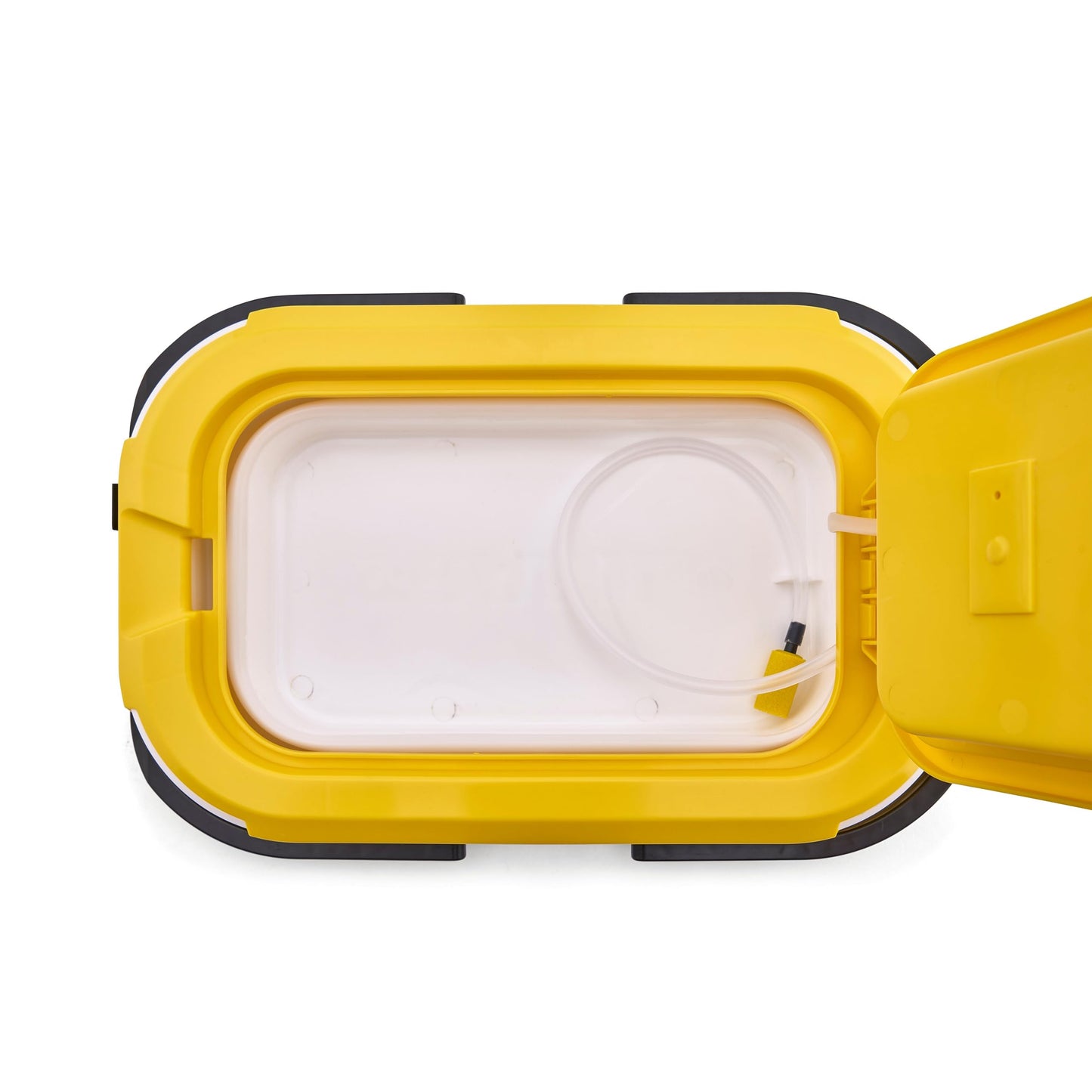 Collapsible Bait Bucket with Aerator-White/Yel