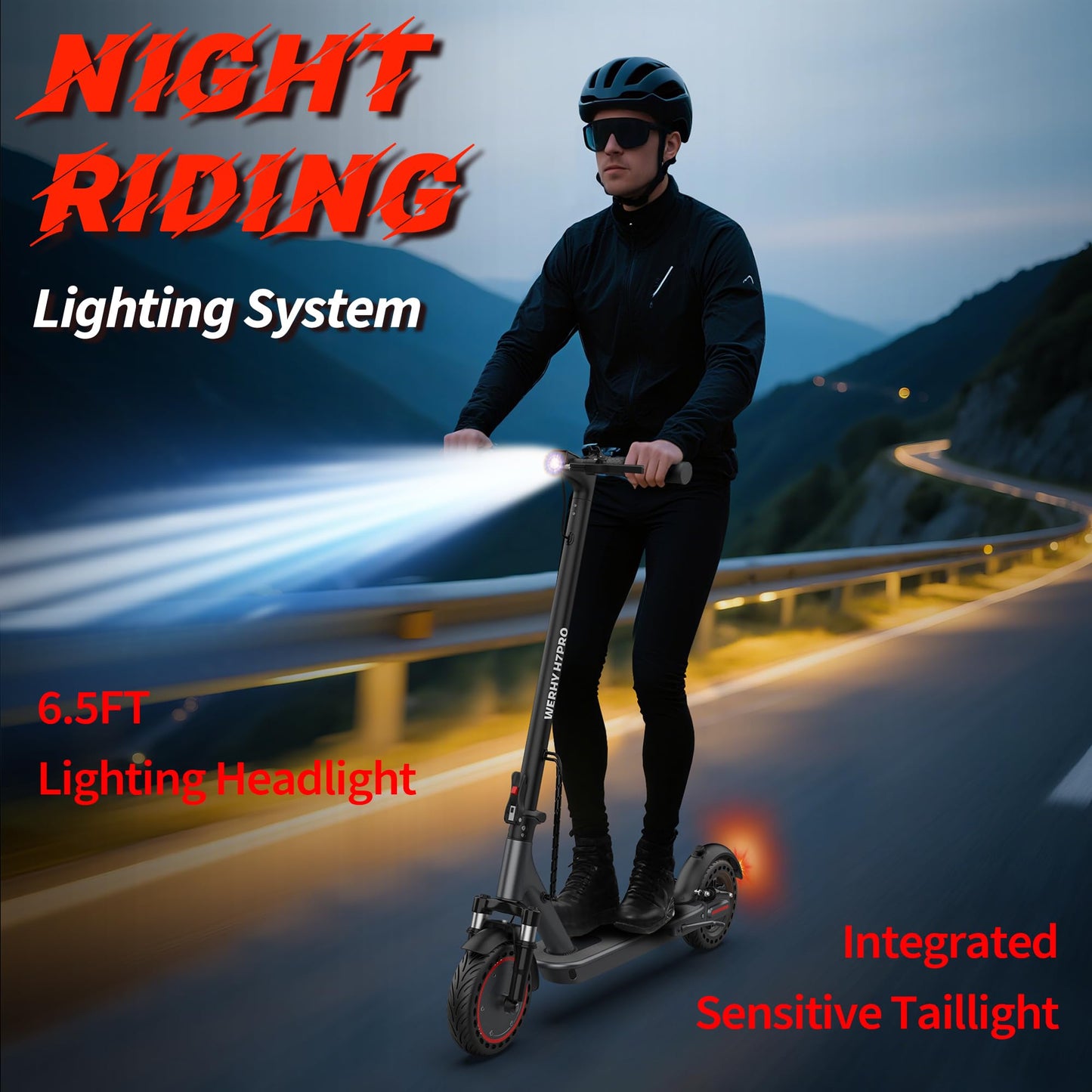 Electric Scooter, 350W Powerful Motor,8.5" Solid Tyre,19 Mph Top Speed,12 Miles Long Range, Lightweight Foldable E-Scooter with EABS & Drum Brake