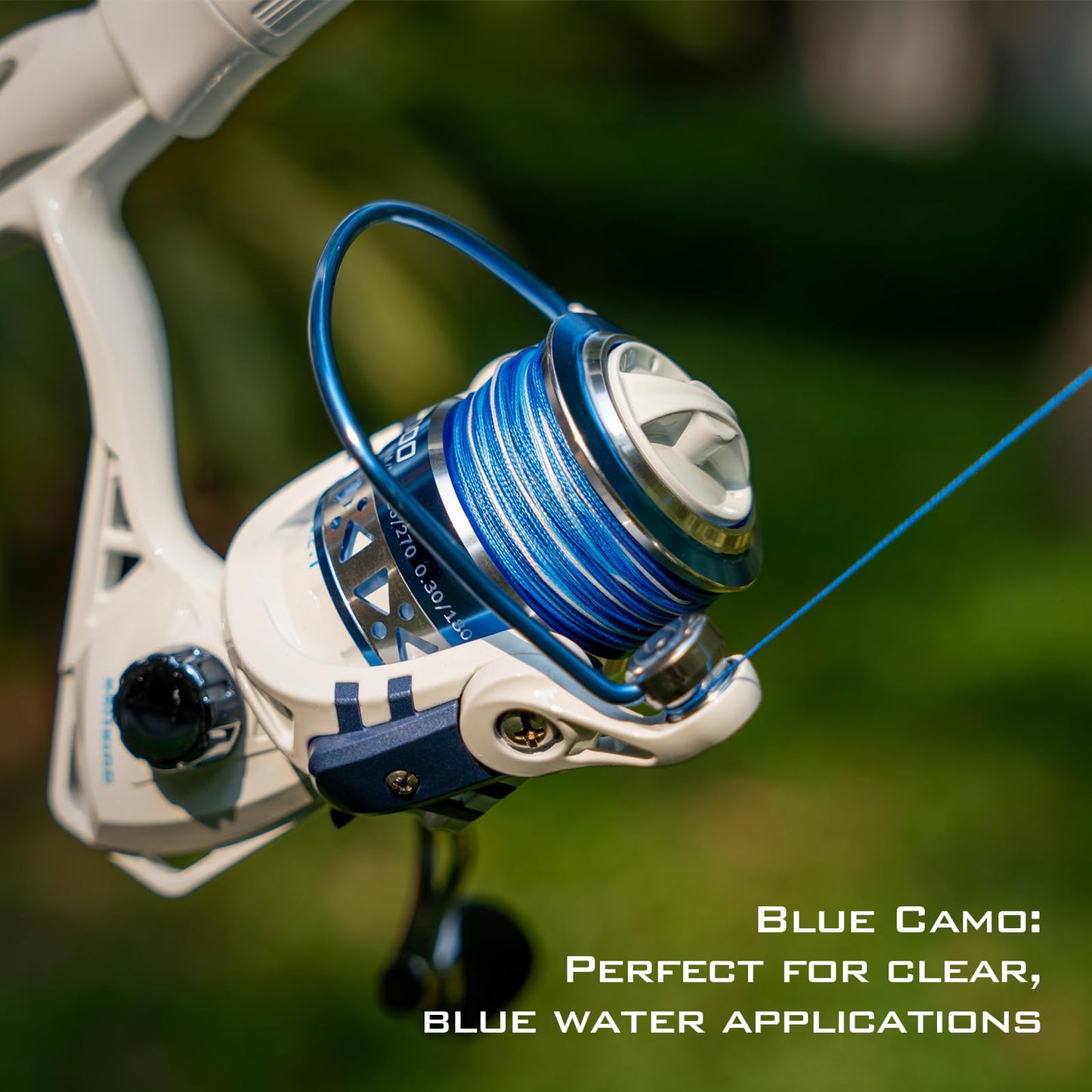 KastKing Superpower Braided Fishing Line, Blue Camo, 8 LB, 300+27 Yds