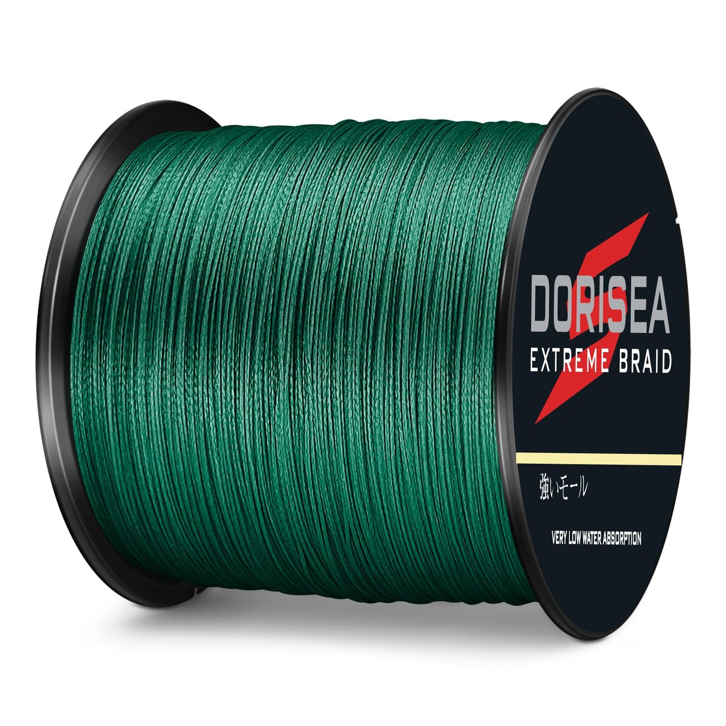 Dorisea Extreme Braid 100% Pe Braided Fishing Line 109Yards-2187Yards 6-300Lb Test Moss Green (300m/328Yards 15lb/0.18mm)