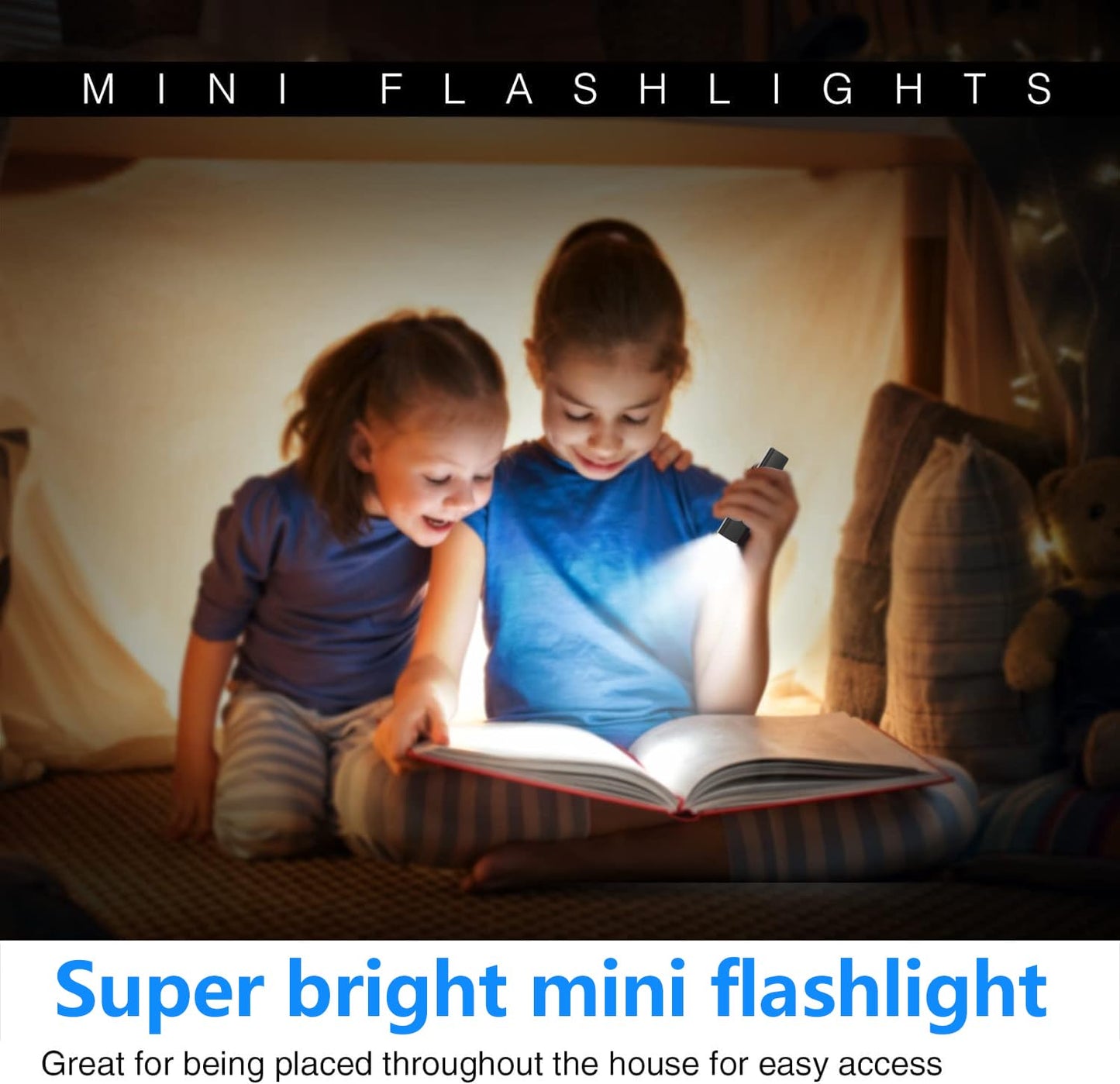 Hilngav 9 Pack LED Mini Flashlights, USB Rechargeable, High Lumens, 3Modes, Portable & Pocket Size, Camping Flashlight Set-PerfectChristmas Gifts