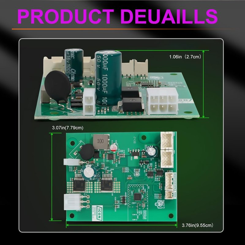 camicinta Exercise Bike Control Board Replacement Compatible with NordicTrack C22i, S10i, S15i, S22i, S27i, SE9i, X24, Studio Cycle PowerBoard, Part 430157 (Green)
