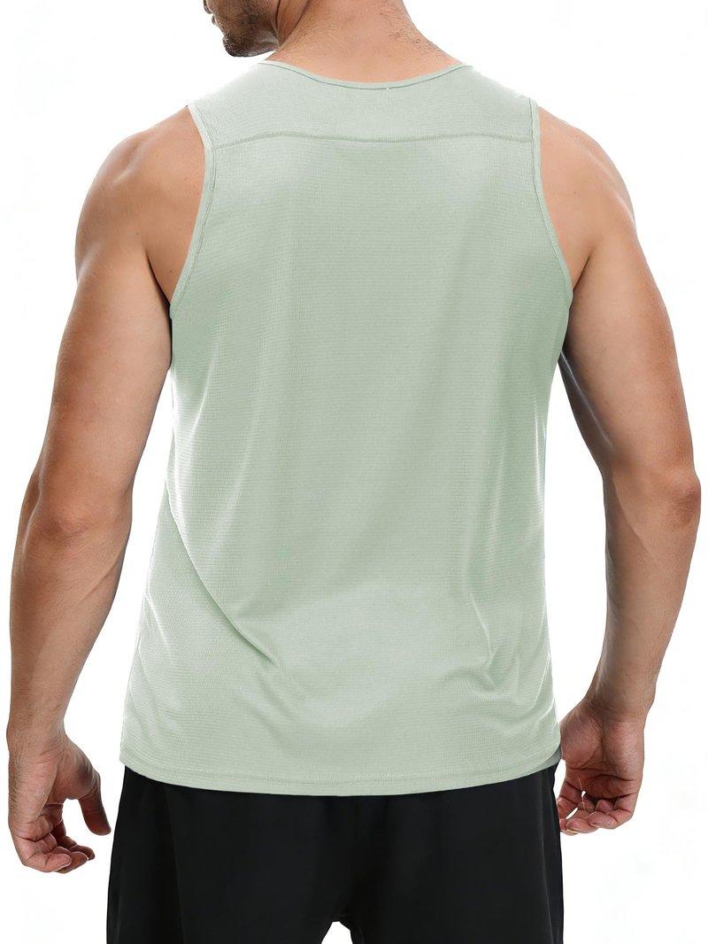 Cakulo Mens Tank Tops Big and Tall Swim Shirts Running Quick Dry Workout Sleeveless Summer Pack Grey/Neon Orange/Green 2XL