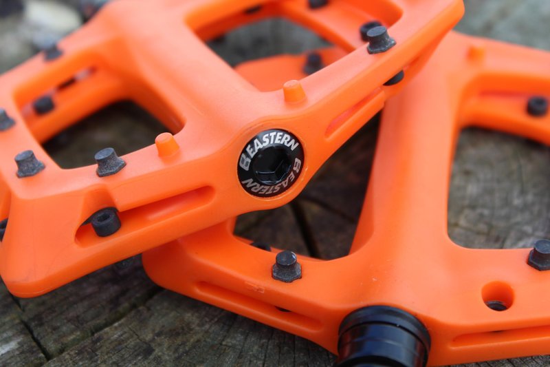Eastern Bikes Nylon Linx Flat Platform MTB Bicycle Pedals (Orange)