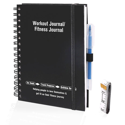 Fitness Journal and Workout Planner for Women & Men - Workout Log Book for Track Progress, Weight Loss - Home Gym Essentials for Training Monitoring